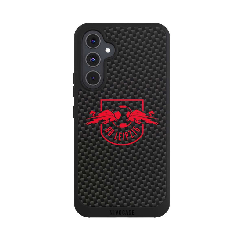 Galaxy A54 5G NIVOpure Red RB Leipzig logo on carbon look