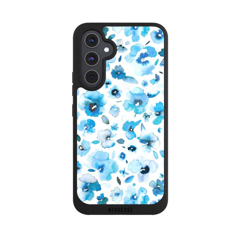 Galaxy A54 5G NIVOpure Fleurs tropicales bleues