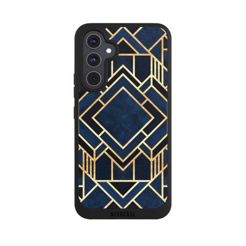 Samsung Galaxy A54 5G NIVOpure Impression Art Déco Bleu Or