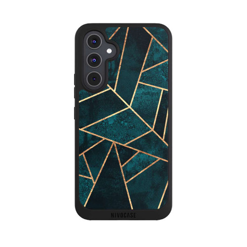 Samsung Galaxy A54 5G NIVOpure Tief Blaugrün Stein Gold Druck