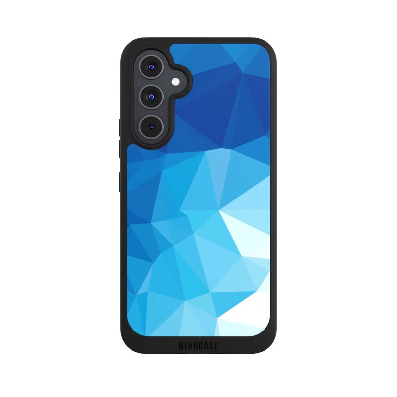 Galaxy A54 5G NIVOpure Mosaïque Polygonale Bleue