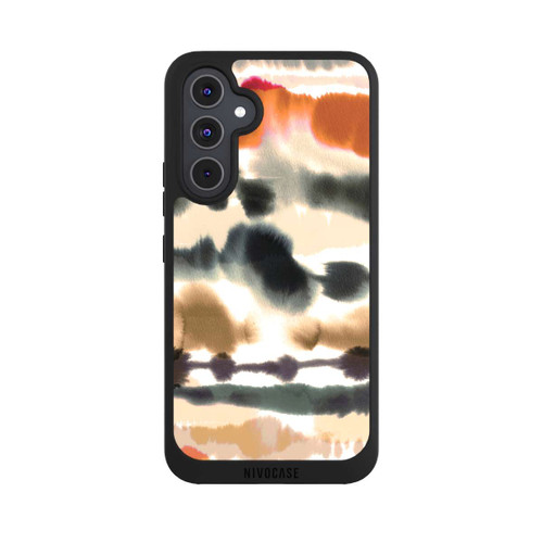Samsung Galaxy A54 5G NIVOpure Lignes d'aquarelle nautique douces orange