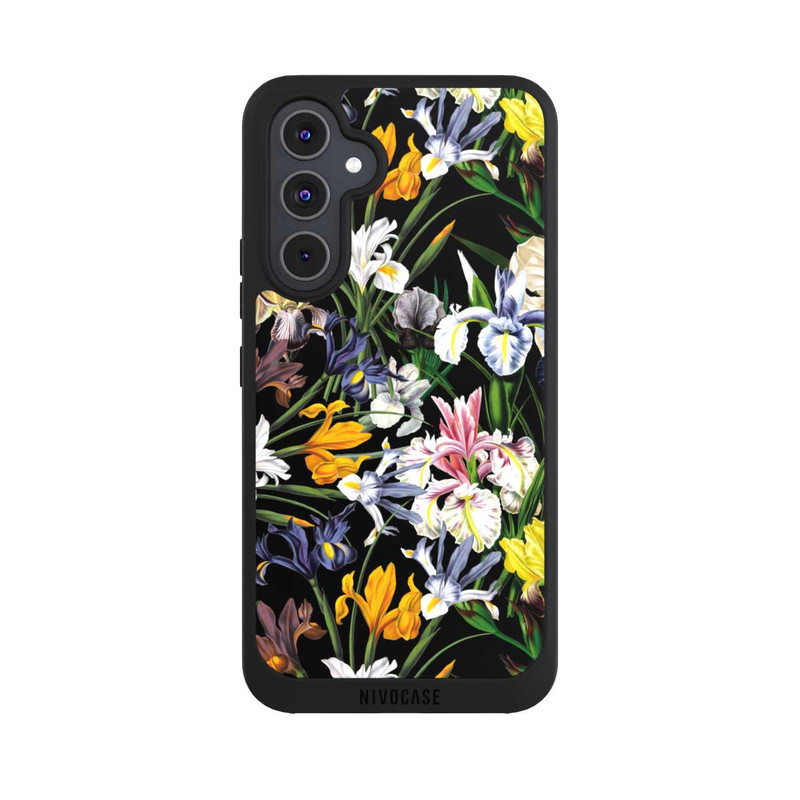 Galaxy A54 5G NIVOpure Dunkle Wildblumentapete