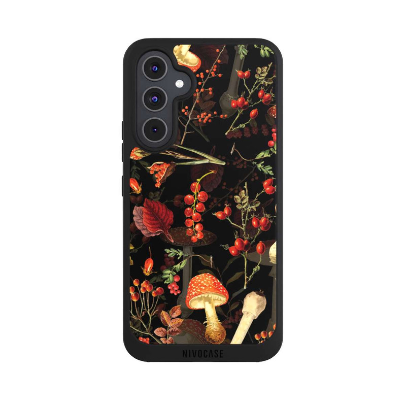 Galaxy A54 5G NIVOpure Mushroom Pattern Black