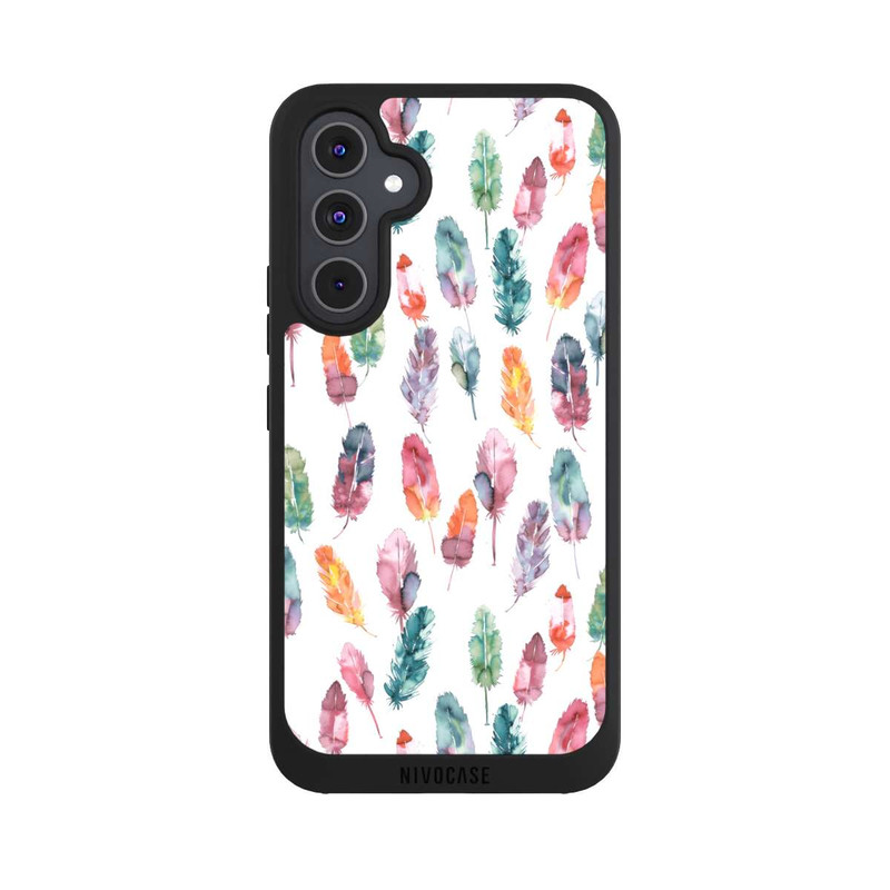 Galaxy A54 5G NIVOpure Aquarellfedern Boho