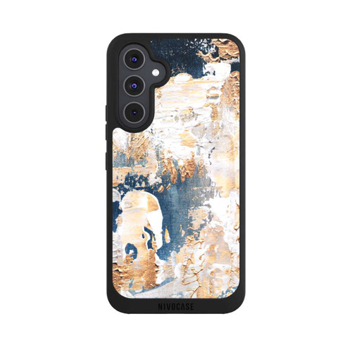 Samsung Galaxy A54 5G NIVOpure Abstraction Bleu et Or