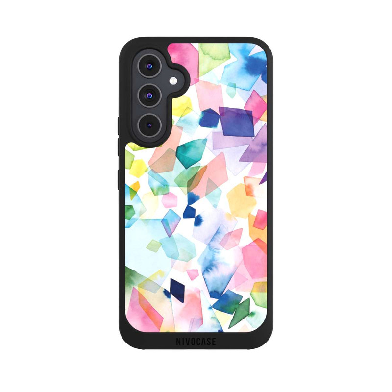 Galaxy A54 5G NIVOpure Diamants de pierres précieuses aquarelle colorées