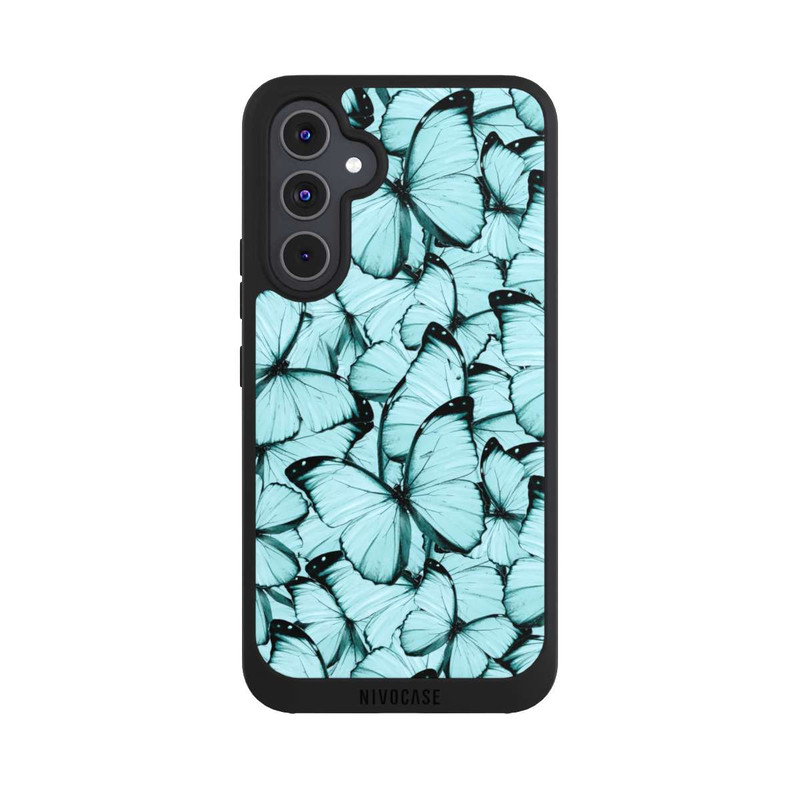 Galaxy A54 5G NIVOpure Teal Schmetterlinge