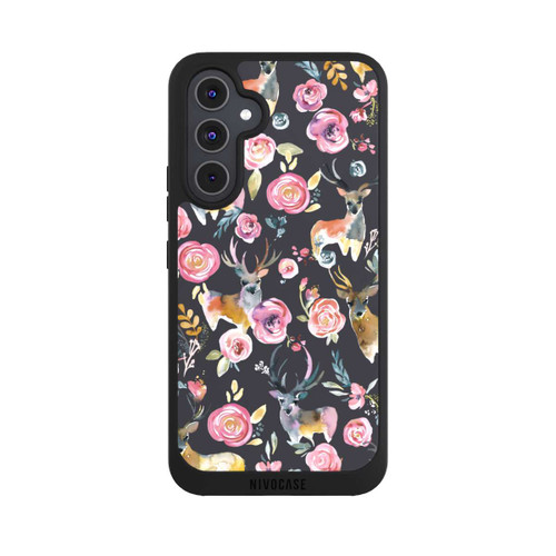 Samsung Galaxy A54 5G NIVOpure Deers and flowers Anthracite