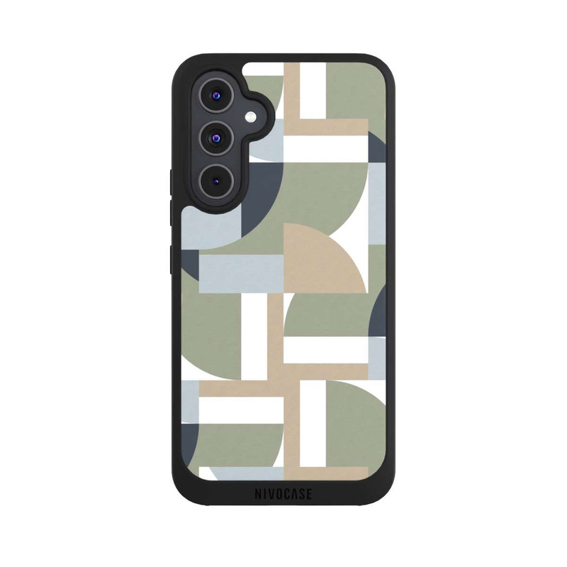 Galaxy A54 5G NIVOpure Polygones futuristes du Bauhaus Beige