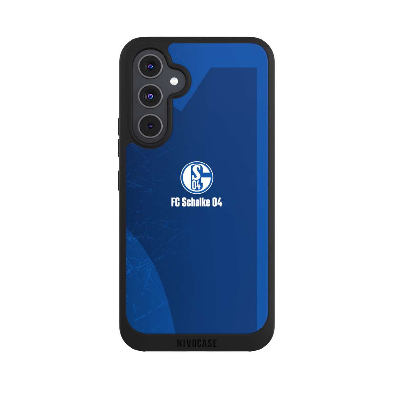 Galaxy A54 5G NIVOpure Schalke 04 Blauer Hintergrund Mit Logo