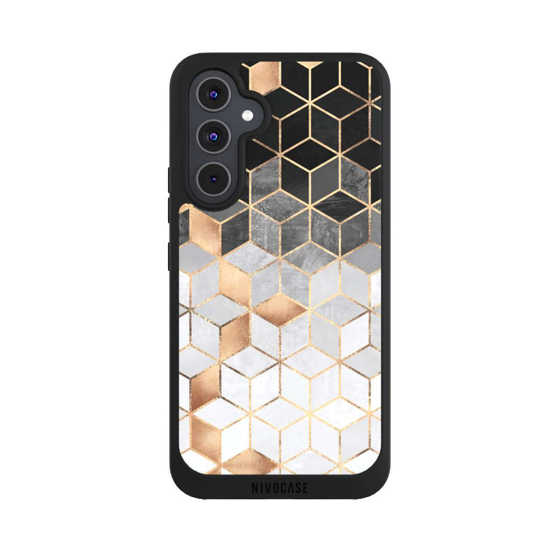 Galaxy A54 5G NIVOpure Würfel dunkel und gold