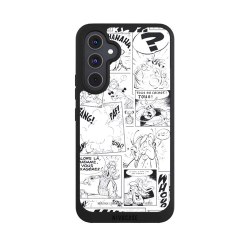 Samsung Galaxy A54 5G NIVOpure Asterix Comic Black and White