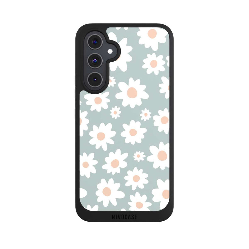 Galaxy A54 5G NIVOpure Gänseblümchen Muster grün