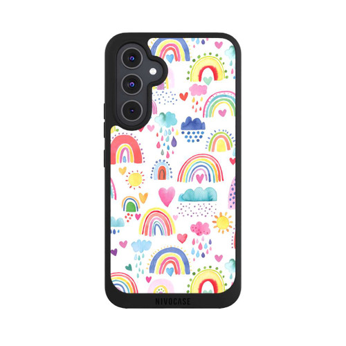 Samsung Galaxy A54 5G NIVOpure Lovely Rainbows Multi Red