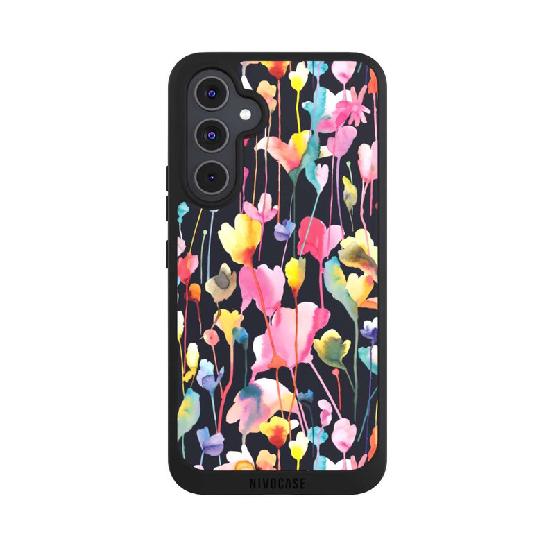 Galaxy A54 5G NIVOpure Wildblumen schwarz