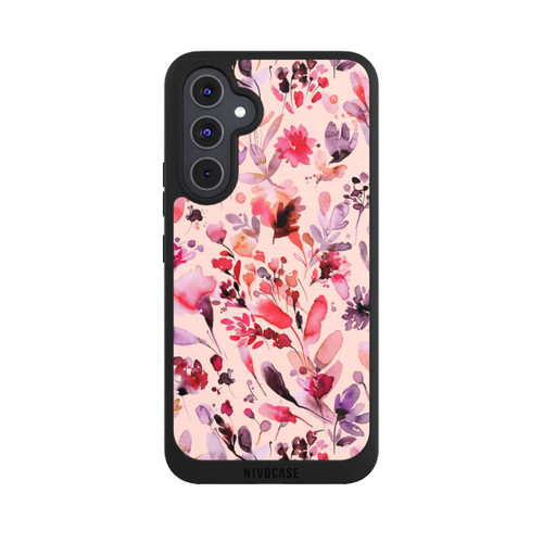 Samsung Galaxy A54 5G NIVOpure Künstlerische Blumen Viva Magenta