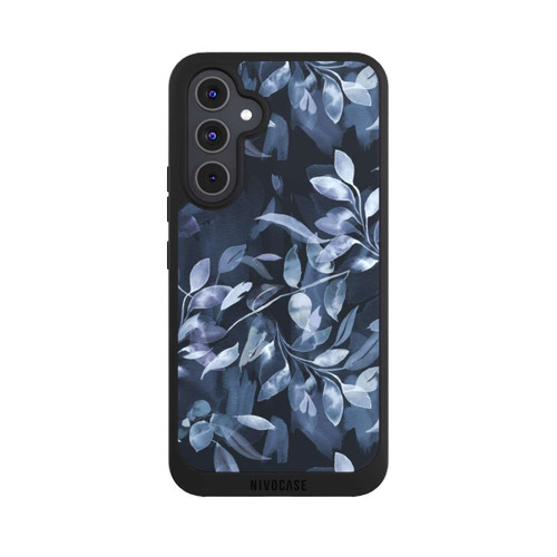 Samsung Galaxy A54 5G NIVOpure Mystische Aquarellblätter marineblau