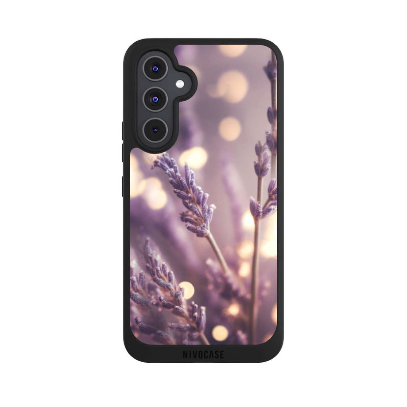 Galaxy A54 5G NIVOpure Lavande en gros plan avec IA