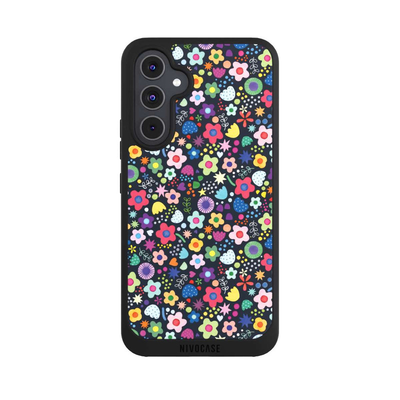 Galaxy A54 5G NIVOpure Psychedelic Flowers Multi Black