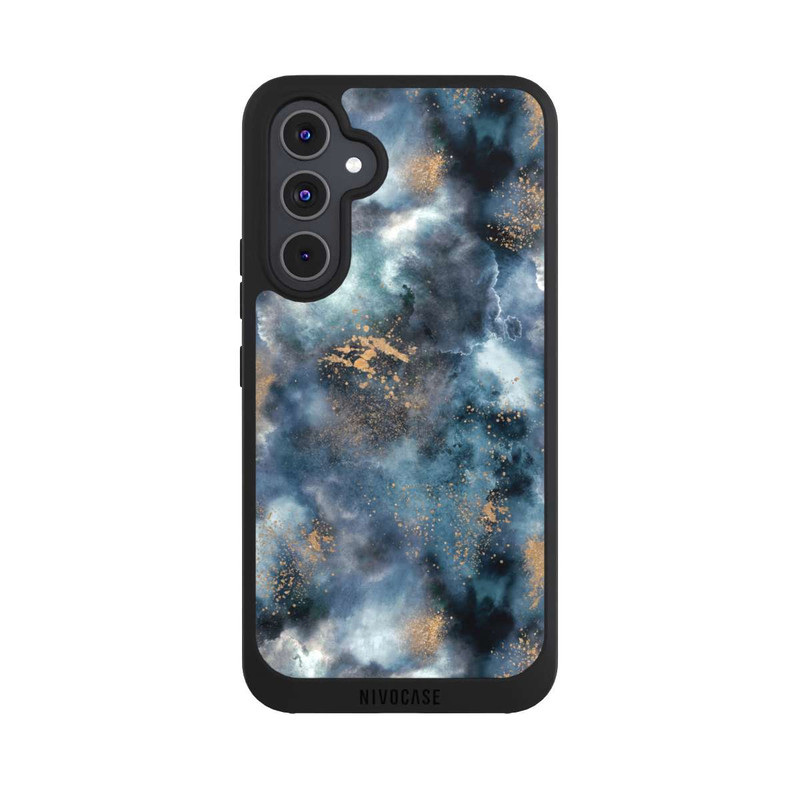 Galaxy A54 5G NIVOpure Smoky Marble Watercolor Navy