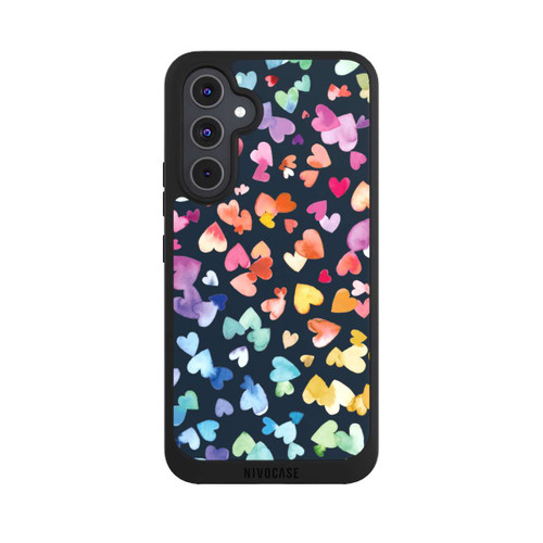 Samsung Galaxy A54 5G NIVOpure Coeurs de la Saint-Valentin noirs