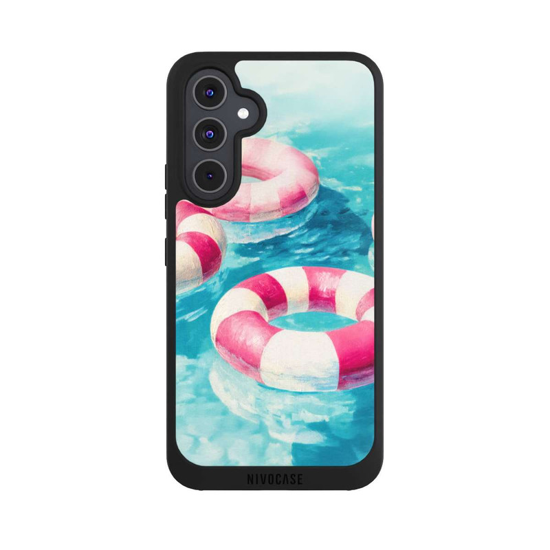 Galaxy A54 5G NIVOpure Striped Swim Rings in The Pool