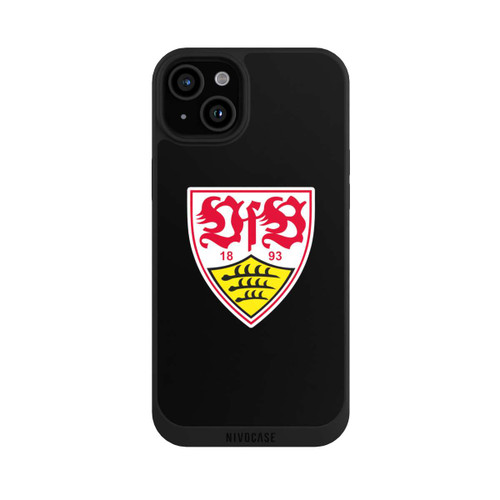 Apple iPhone 15 Plus NIVOpure VfB Stuttgart Wappen Schwarz