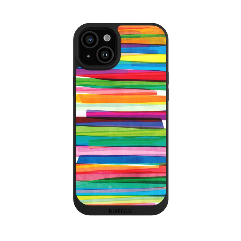 iPhone 15 Plus NIVOpure Rayures Colorées 1