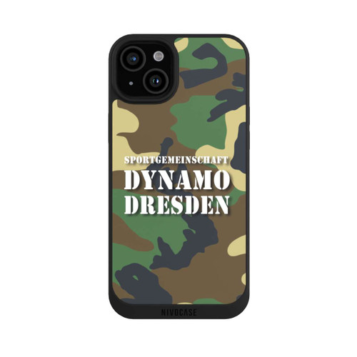Apple iPhone 15 Plus NIVOpure SGDD Camouflage Grün - Dynamo Dresden