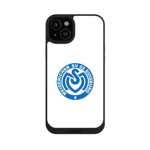 Apple iPhone 15 Plus NIVOpure MSV Logo auf Weiß
