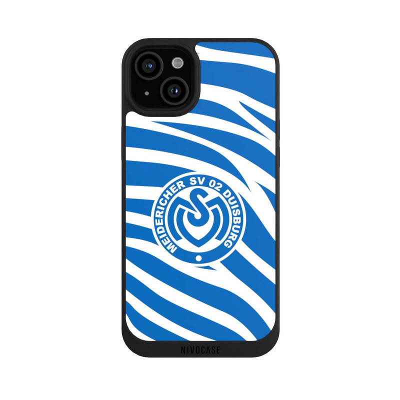 iPhone 15 Plus NIVOpure Blaues Zebra MSV