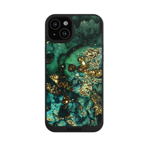 Apple iPhone 15 Plus NIVOpure Marbre Cyan Scintillant