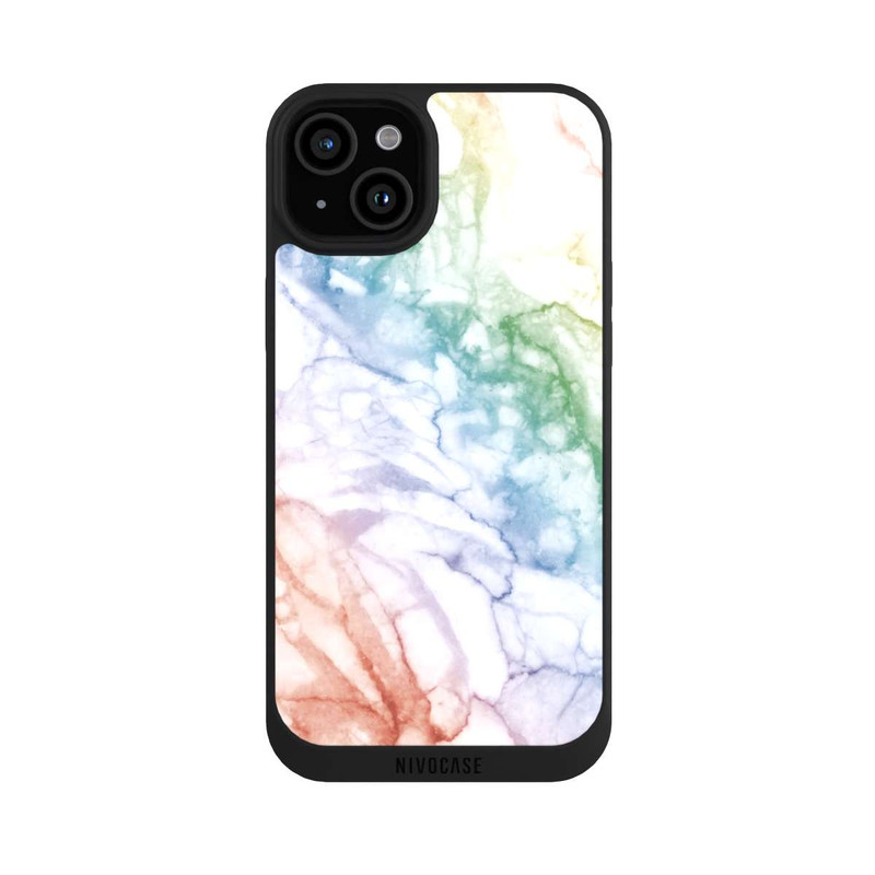 iPhone 15 Plus NIVOpure Marbre Arc-En-Ciel