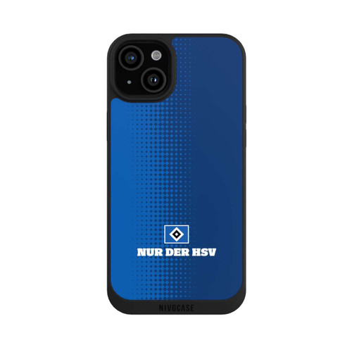 Apple iPhone 15 Plus NIVOpure Nur der HSV - Rautenraster Blau