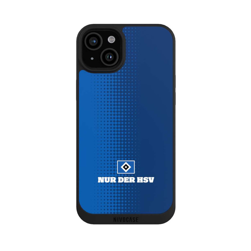 iPhone 15 Plus NIVOpure Nur der HSV - Trame de losange bleue