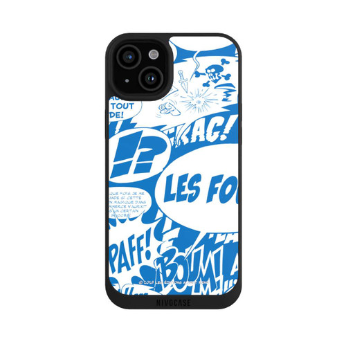 Apple iPhone 15 Plus NIVOpure Speech Bubbles Asterix Blue