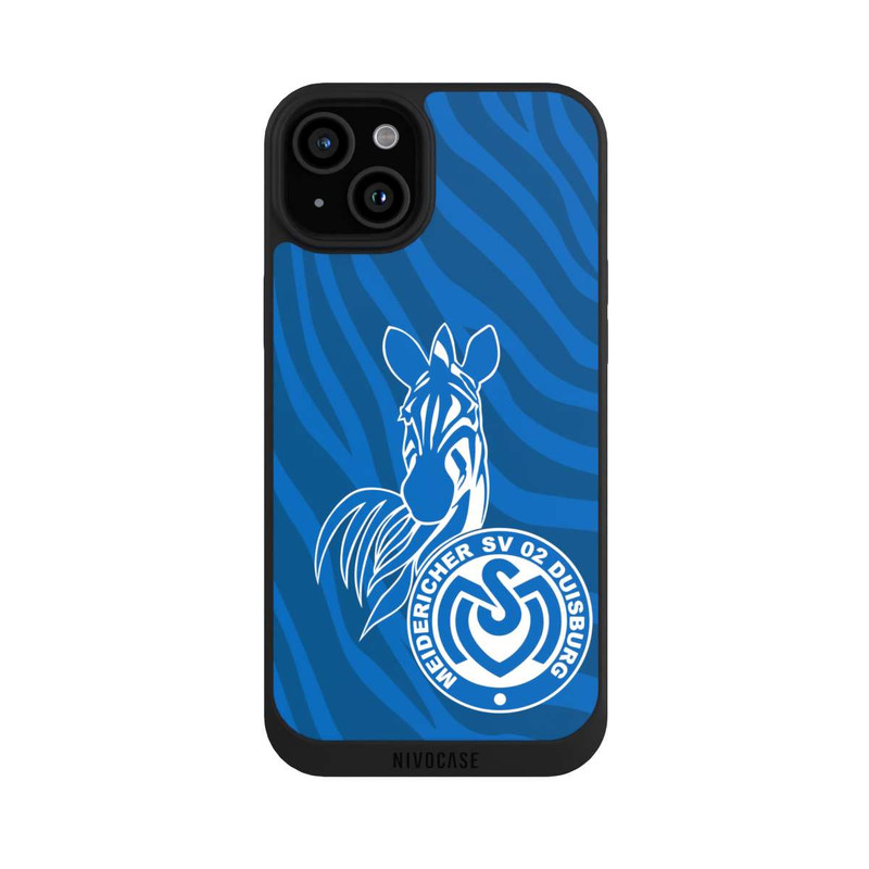 iPhone 15 Plus NIVOpure Zebra Dunkelblau - MSV