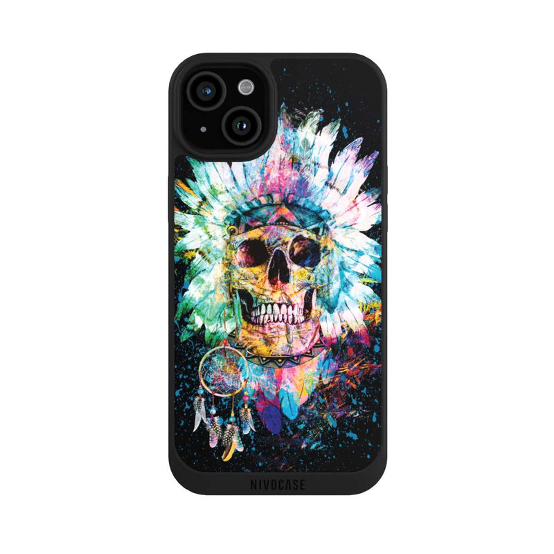 iPhone 15 Plus NIVOpure Crâne d'esprit sauvage