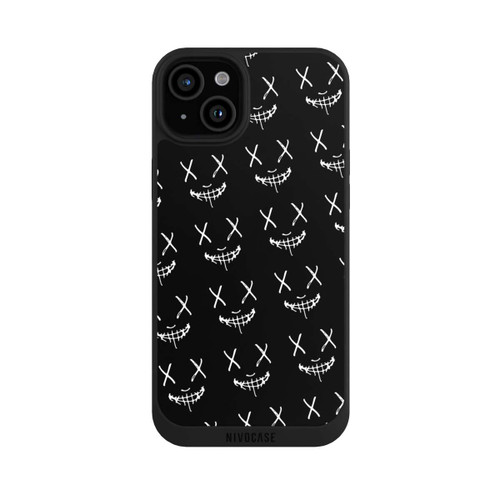 Apple iPhone 15 Plus NIVOpure Maskenmuster Schwarz