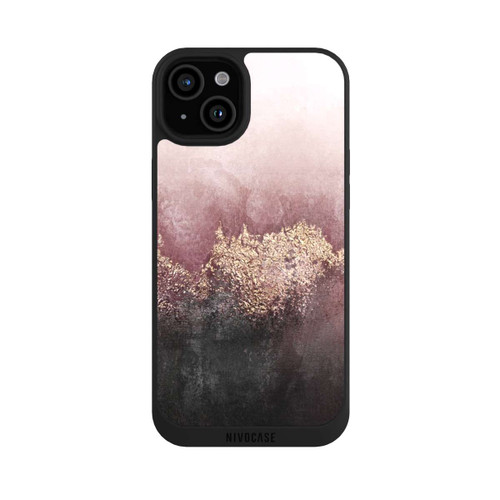 Apple iPhone 15 Plus NIVOpure Impression d'or de poussière de ciel rose