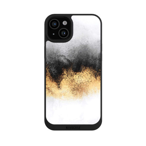 Apple iPhone 15 Plus NIVOpure Grey Sky Dust Gold Print
