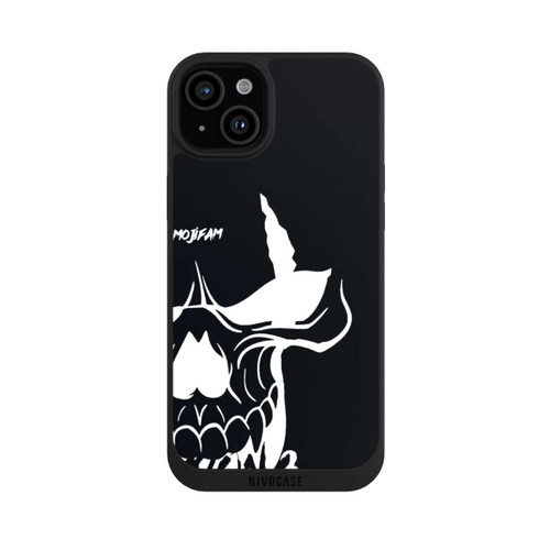 Apple iPhone 15 Plus NIVOpure Schädel Groß Schwarz/Weiß