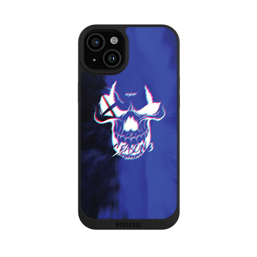 Apple iPhone 15 Plus NIVOpure Blauer Totenkopf
