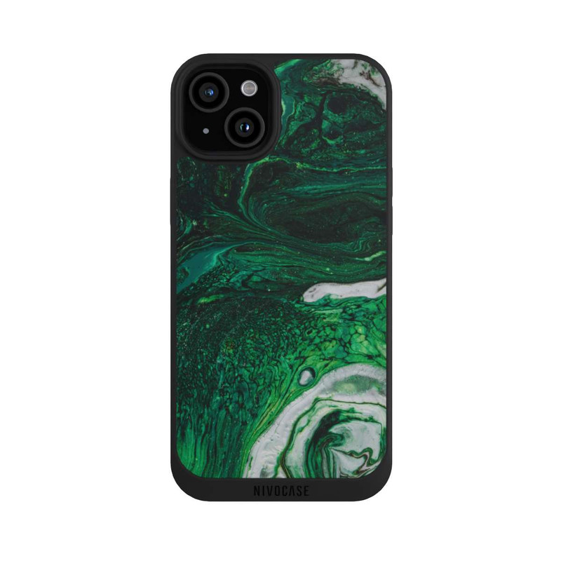 iPhone 15 Plus NIVOpure Green oil texture