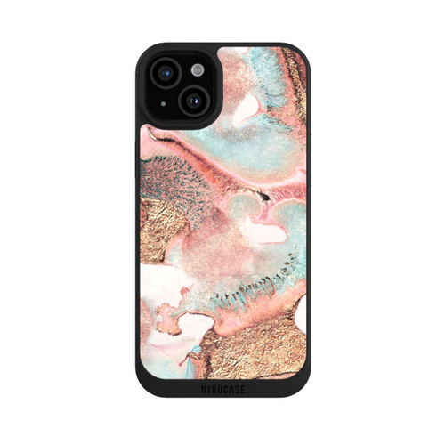 Apple iPhone 15 Plus NIVOpure Pretty Ink Gold Print