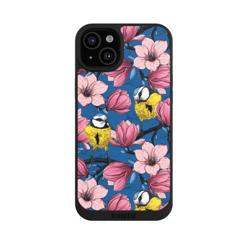 Apple iPhone 15 Plus NIVOpure Mésange bleue &amp; magnolia