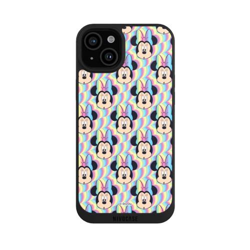 Apple iPhone 15 Plus NIVOpure Minnie Visages d'arc-en-ciel