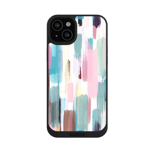 Apple iPhone 15 Plus NIVOpure Abstract Brushstrokes Pastel Shades