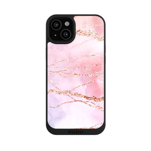 Apple iPhone 15 Plus NIVOpure Glitzer Look Pink Mädchen Marmor